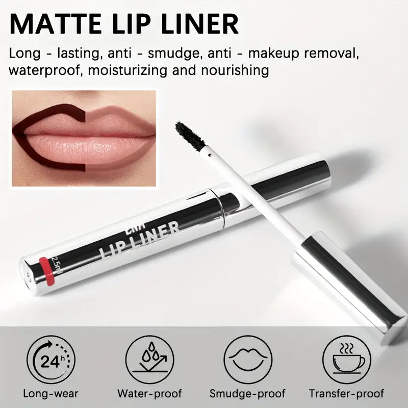 4PCS Matte Lip Liner Set – Waterproof, Long-Lasting & Smudge-Proof