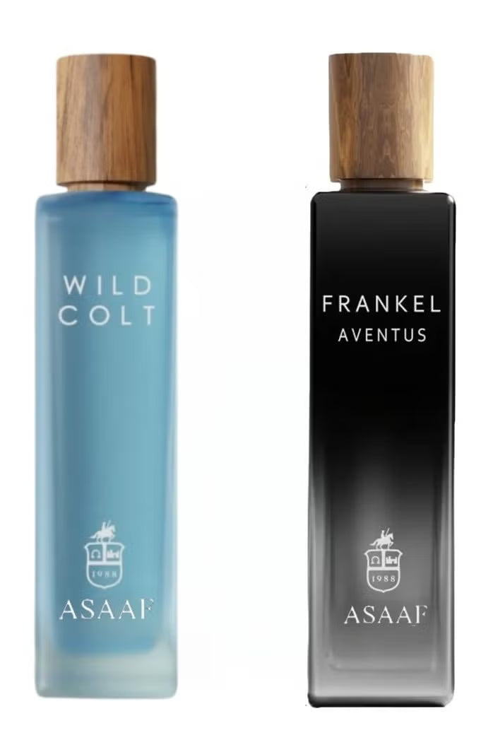 Combo package Asaaf for men Wild Colt 200 ml and Frankel Aventus 200 ml