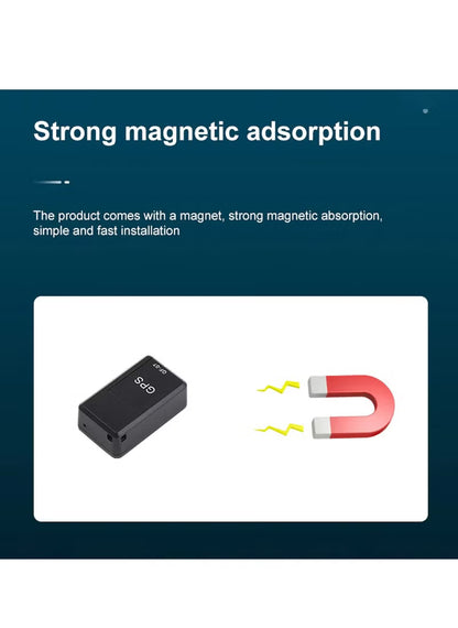 Mini Tracker, Portable Magnetic GPS Locator Realtime Tracker Device Voice Recorder for Tracking Cars, family or Valuables