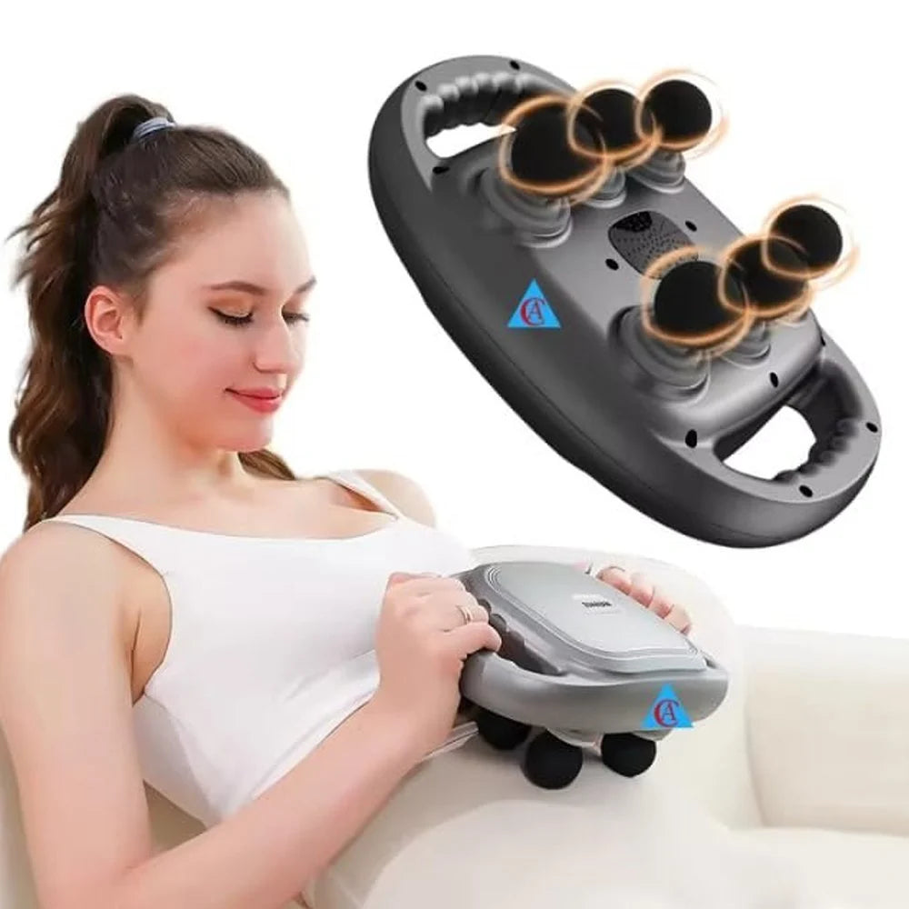 6-Head Deep Tissue Massage Gun – Muscle Massager for Pain Relief & Recovery, Percussion Therapy Device
